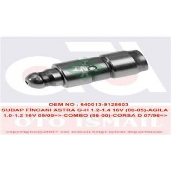 INA 420007210 SUBAP ITICISI ASTRA F G H J 1.2i 16V 1.4 CORSA B C D 1.0I 12V 1.2i 16V 1.4 COMBO TIGRA ZAFIRA 1.4