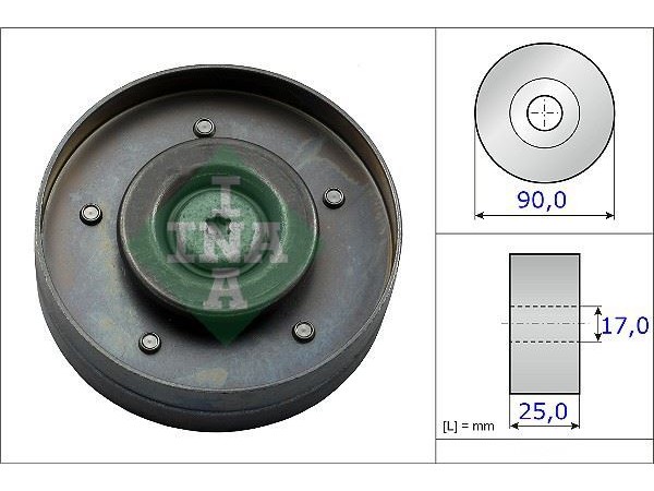 INA 532069410 ALTERNATÖR V KAYIS GERGI RULMANI TRANSPORTER T5 7HB 7H J 7EB-7E J 7EF 7EG 2.0TSI 11-
