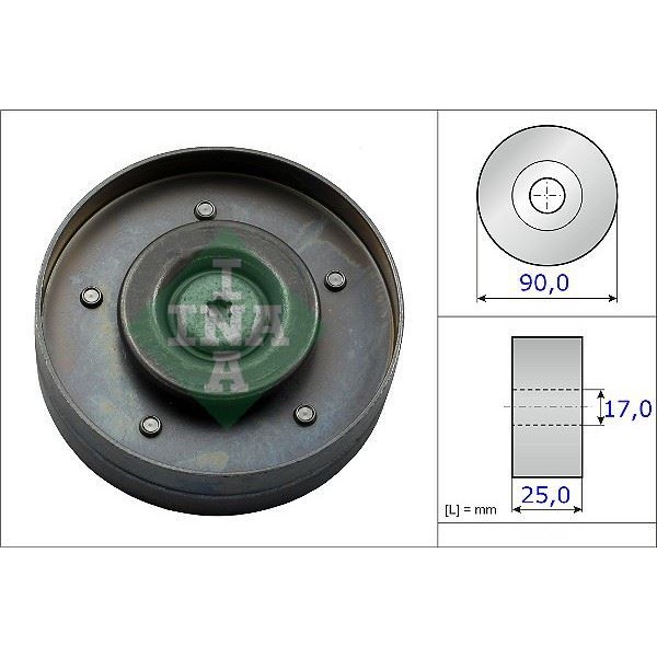 INA 532069410 ALTERNATÖR V KAYIS GERGI RULMANI TRANSPORTER T5 7HB 7H J 7EB-7E J 7EF 7EG 2.0TSI 11-