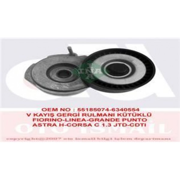 INA 534005310 V KAYIS GERGI RULMANI LINEA FIORINO GRANDE PUNTO / ASTRA H CORSA C D MERIVA 1.3 JTD 1.3 CDTI Z13DTH OTO. VIT.