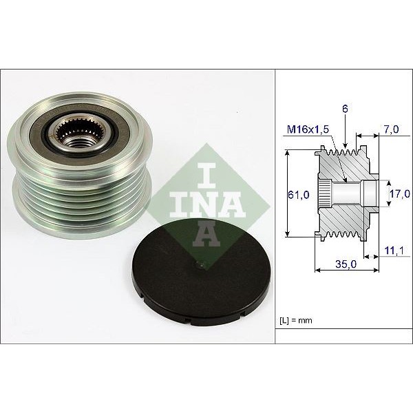 INA 535002210 ALTERNATÖR RULMANI PASSAT 2.3 VR 96-