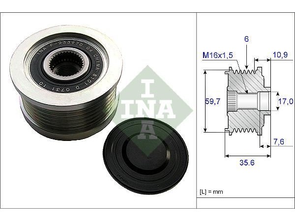 INA 535004610 ALTERNATÖR KASNAGI ELANTRA 01-