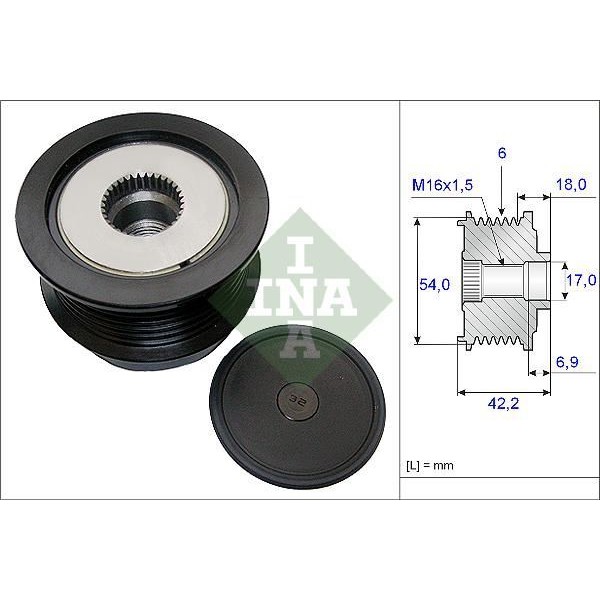 INA 535018810 ALTERNATÖR KASNAGI VECTRA C Z19DTH BOSCH TIP