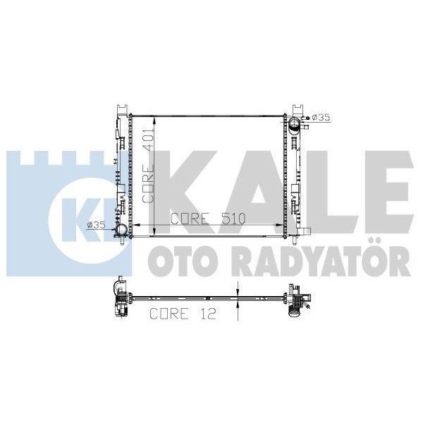 KALE OTO RADYATÖR 0518591AB SU RADYATÖRÜ CLIO IV 13-