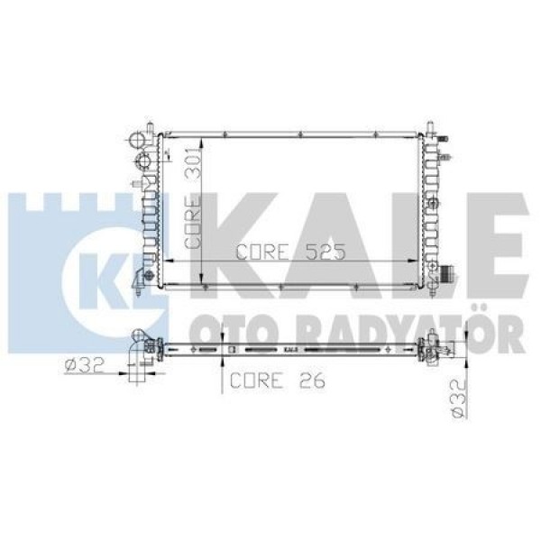 SU RADYATÖRÜ 106 I 1.5D 94-;96 AL PL BRZ