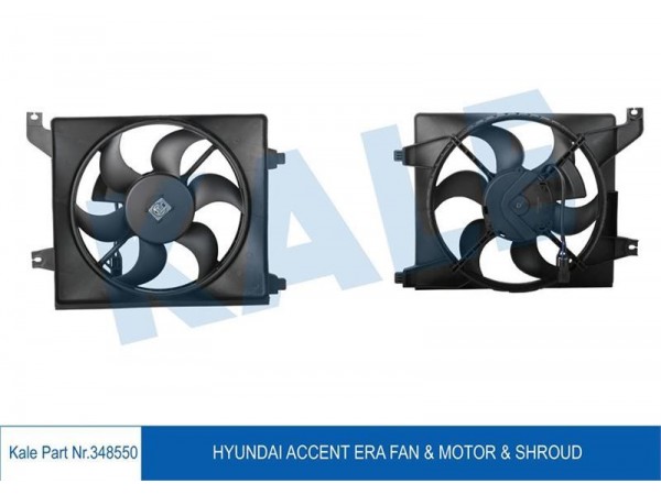 KALE OTO RADYATÖR 348550 FAN MOTORU DAVLUMBAZLI ACCENT ERA