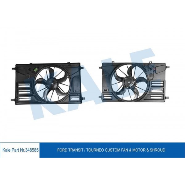 KALE OTO RADYATÖR 348585 FAN MOTORU DAVLUMBAZLI TRANSIT TOURNEO CUSTOM V362 2.2
