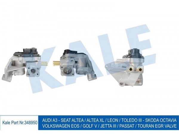 KALE OTO RADYATÖR 348950 EGR VALFI GOLF V JETTA III PASSAT TOURAN AUDI A3 SEAT LEON 06-