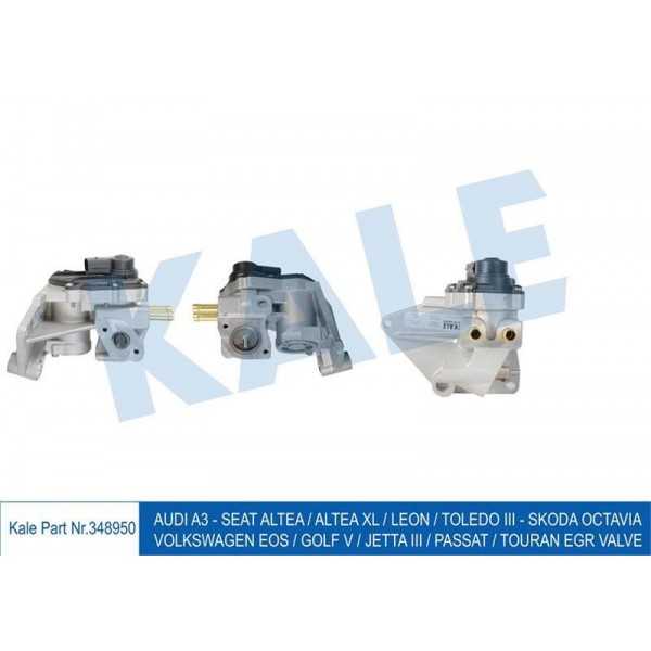 KALE OTO RADYATÖR 348950 EGR VALFI GOLF V JETTA III PASSAT TOURAN AUDI A3 SEAT LEON 06-