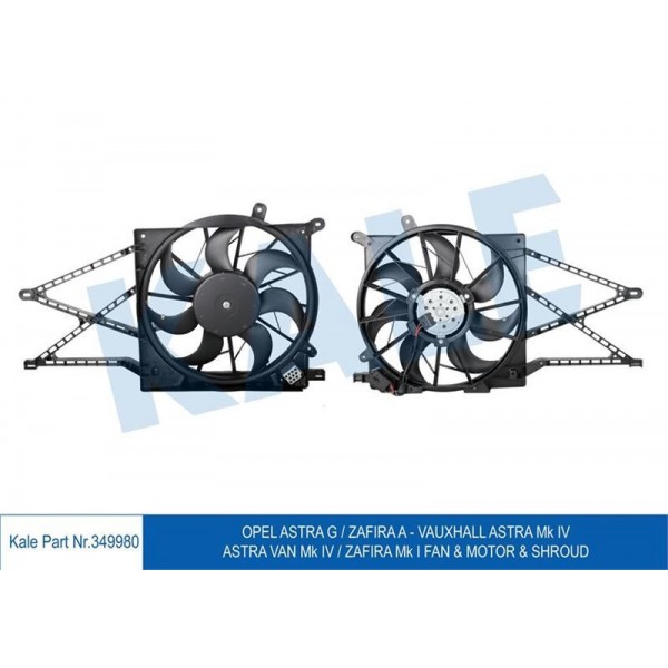 KALE OTO RADYATÖR 349980 FAN MOTORU + DAVLUMBAZ ASTRA G