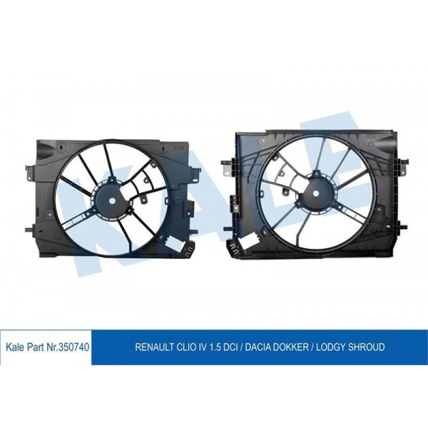 KALE OTO RADYATÖR 350740 FAN MOTOR DAVLUMBAZLI CLIO IV DACIA DOKKER LODGY 1.5DCI