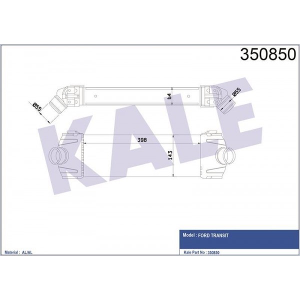 INTERCOOLER V347 2.2TDCI 2.4TDCI 06-;14