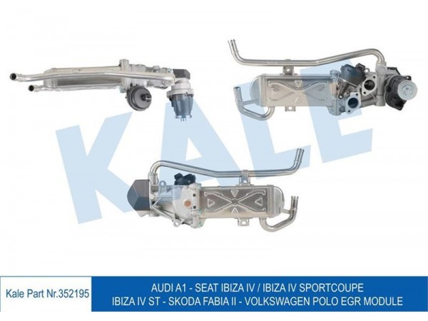 KALE OTO RADYATÖR 352195 EGR MODÜL A1 IBIZA IV IBIZA IV SPORTCOUPE IBIZA IV ST SKODA FABIA II POLO