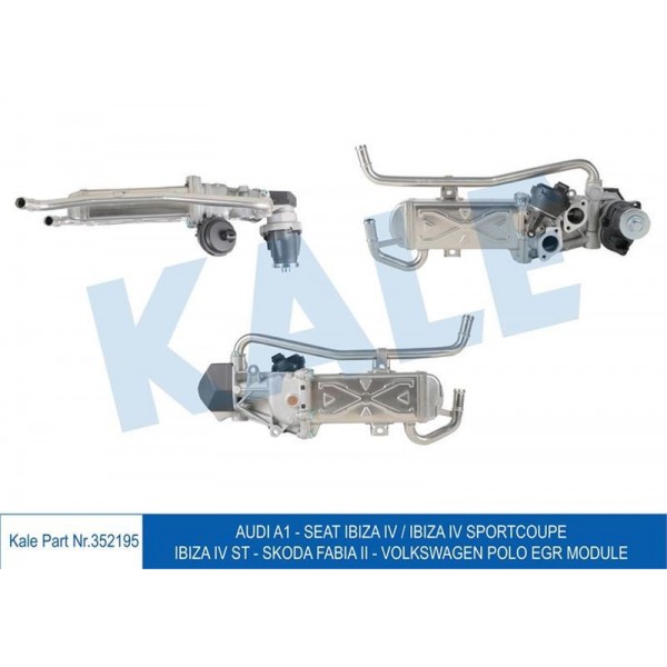 KALE OTO RADYATÖR 352195 EGR MODÜL A1 IBIZA IV IBIZA IV SPORTCOUPE IBIZA IV ST SKODA FABIA II POLO