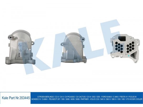 KALE OTO RADYATÖR 353445 EGR SOGUTUCU 207 508 3008 5008 PART-BERL C3 C4 C5 DS3 DS5 C-M AX FIESTA FOCUS S40 S60 S80-V60-V70