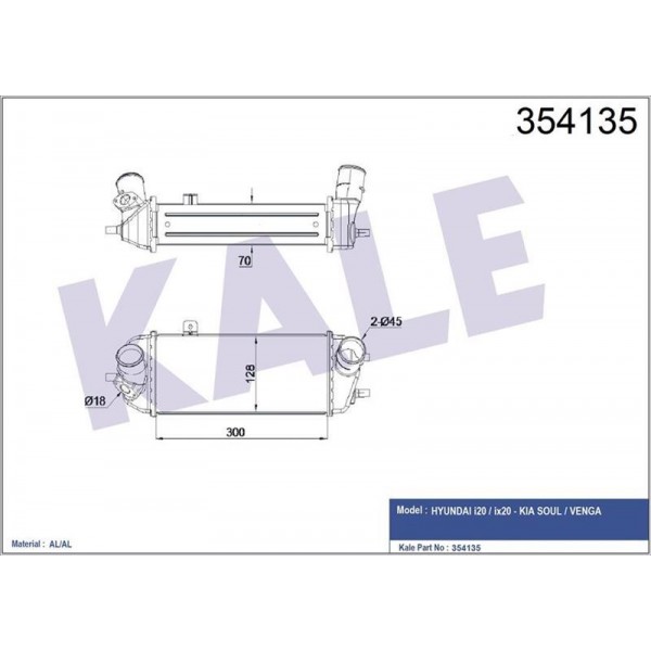 INTERCOOLER i20 ix20 -SOUL-VENGA INTERCOOLER