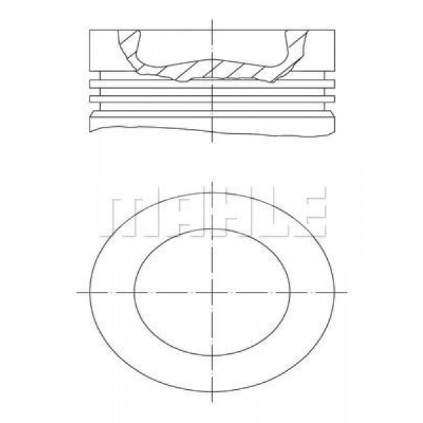 MAHLE 028PI00116000 PISTON SEGMAN CADDY III PASSAT JETTA IV GOLF VI A3 A4 A5 OCTAVIA 2.0TDI CFF CFG CFH CLC 81.01