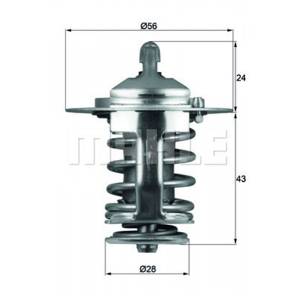 TERMOSTAT H100 KMYT 97- PORTER  STAREX  BONGO 2500 TCI 25510-42100