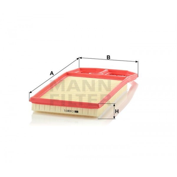 MANN C42871 HAVA FILTRESI GOLF IV 1J1. 1J5 1.4 75HP 08 97-06 06