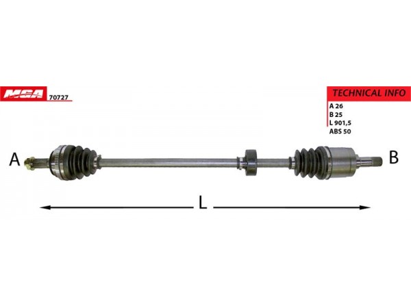 MGA 70727 AKS SOL ABS LI CIVIC 96-