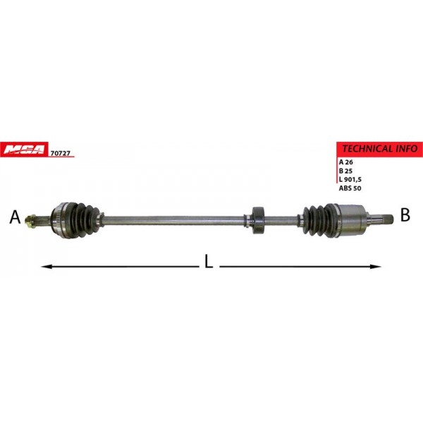 MGA 70727 AKS SOL ABS LI CIVIC 96-