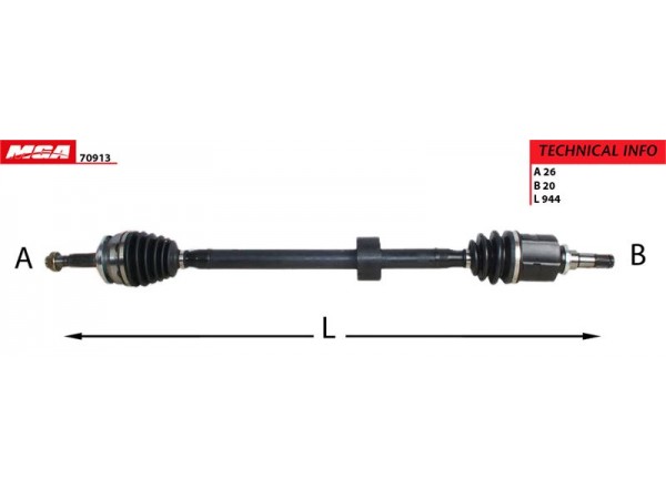 MGA 70913 AKS SAG COROLLA 13-