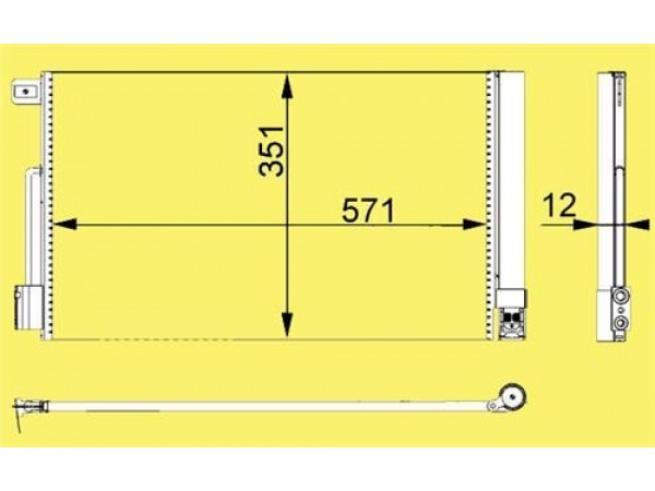 MOTORTEC TMP0501 KLIMA RADYATÖRÜ BIPPER BIPPER TEPEE 1.4 1.4HDI 08-