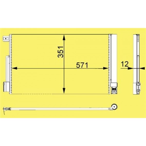 MOTORTEC TMP0501 KLIMA RADYATÖRÜ BIPPER BIPPER TEPEE 1.4 1.4HDI 08-