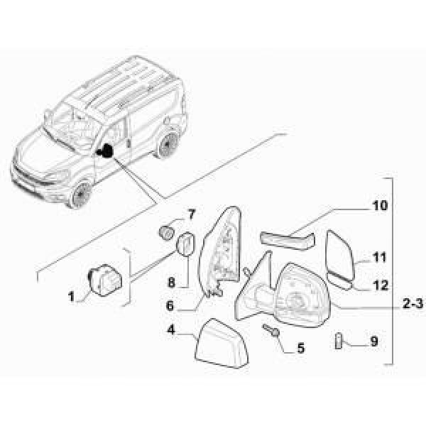 OPEL 735481720 DIS DIKIZ AYNASI SAG DOBLO