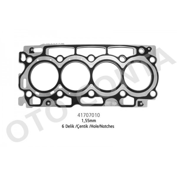 OTO CONTA 41707010 SILINDIR KAPAK CONTASI ÇELIK MLS 1.55MM 6 DELIK PARTNER BERLINGO 1.6 HDI 16V DV6ATED4-DV6B
