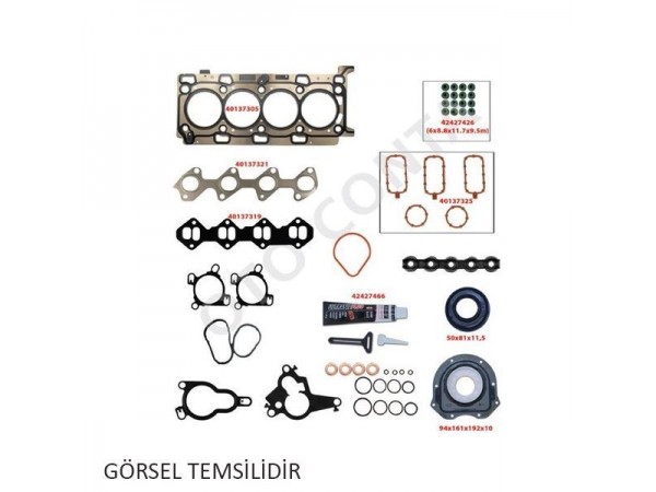 OTO CONTA 42427504 MOTOR TAKIM CONTA ALT DOBLO PUNTO 500 1.3MJTD 16V TEFLON KEÇELI