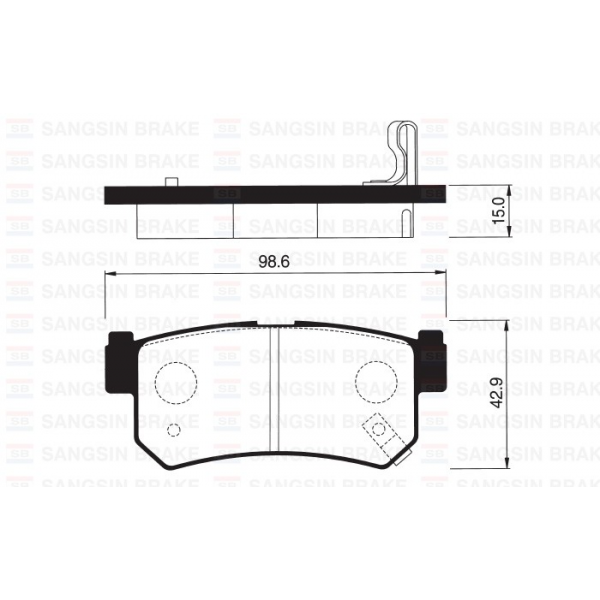 SANGSING SP1151 FREN BALATASI ARKA SSANG YONG ACTYON 06-