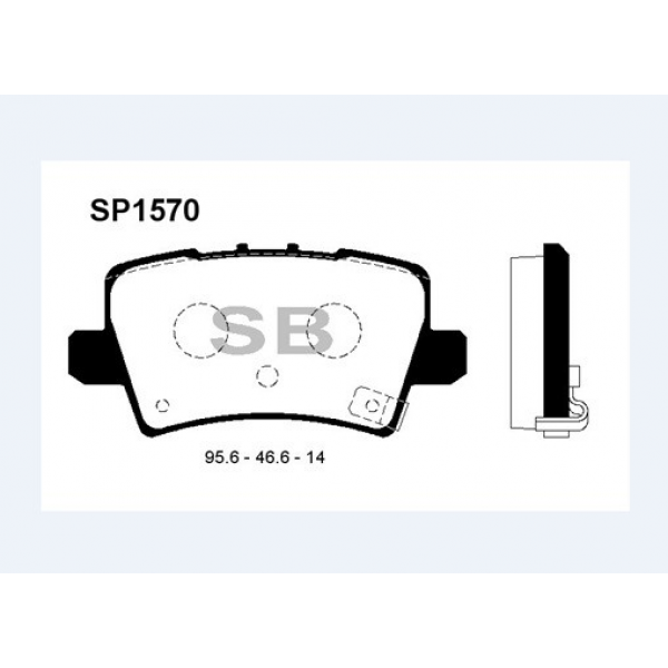 SANGSING SP1570 FREN BALATASI ARKA CIVIC VII HB 1.4 1.8 2.0 CDTI 06-