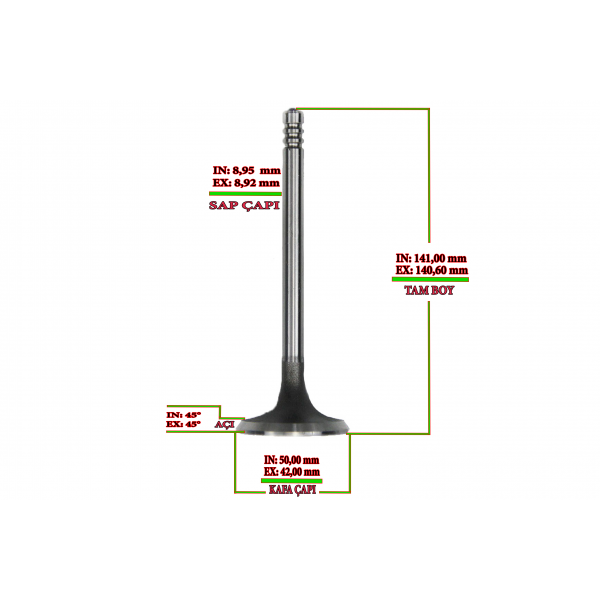 SUPAR 103216108 SUBAP INEX STD TAKIM ISUZU NQR TURKUAZ SPR-3438PSPR-3436P