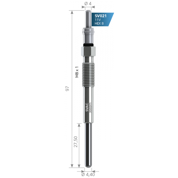 SVAC SV021 KZIDIRMA BUJISI OUTLANDER 2.2 DI C5 C6 407 607 GX4098