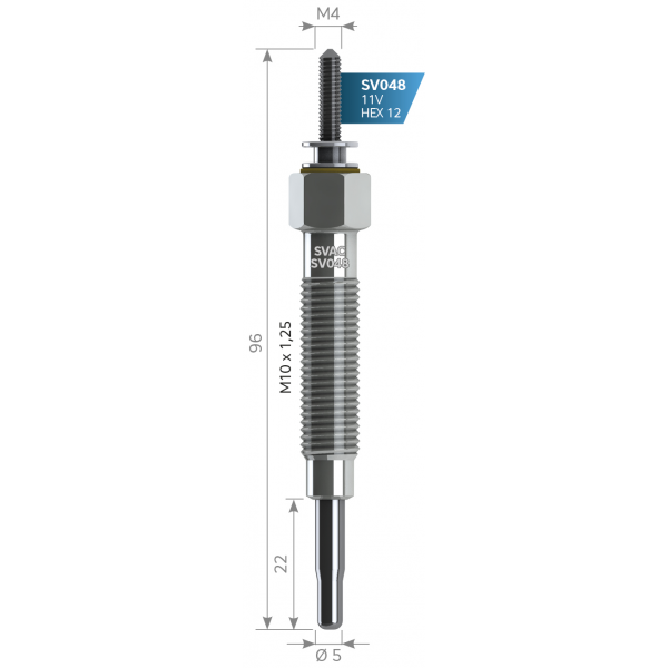 SVAC SV048 ISITMA KIZDIRMA BUJISI H100 YM 11V 36710-410-