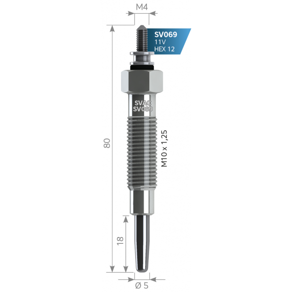 SVAC SV069 ISITMA KIZDIRMA BUJISI L200 L300 YM 98-