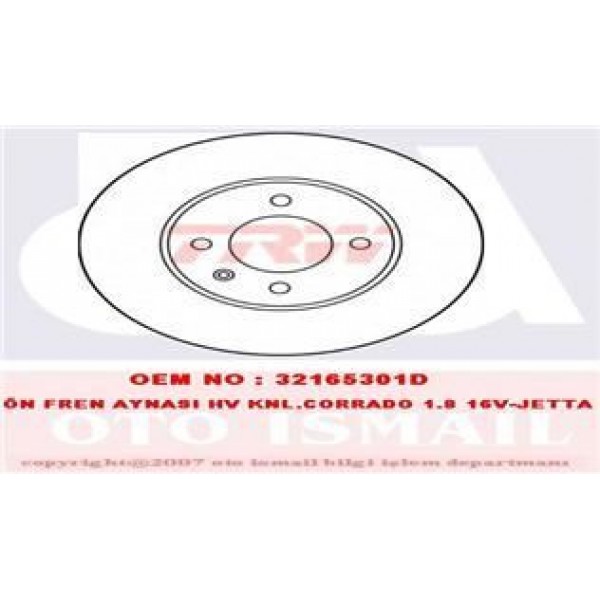 TRW DF1533 FREN DISKI ÖN GOLF III 91-