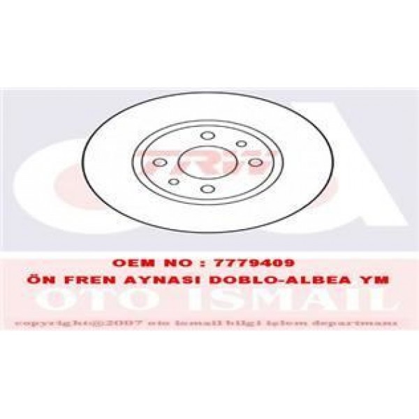TRW DF2686 FREN DISKI ÖN PALIO 96-