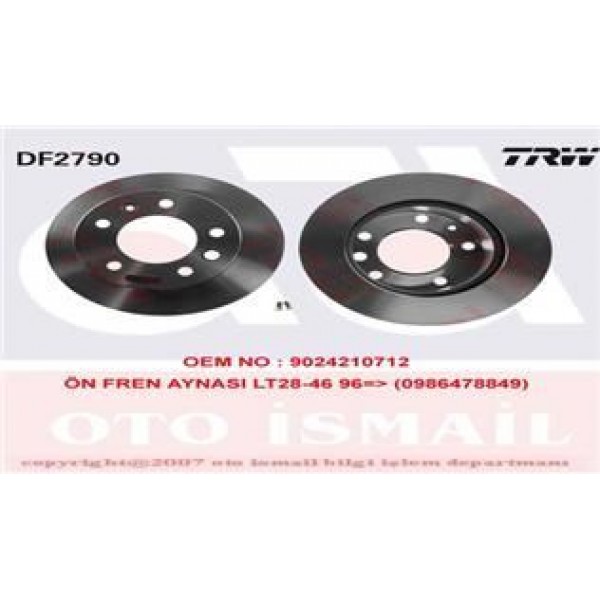 TRW DF2790 FREN DISKI ÖN LT28-35 96-