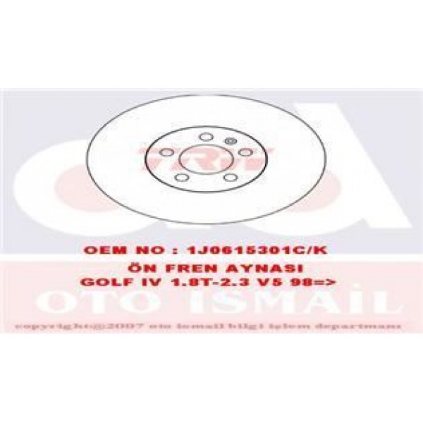 TRW DF4027 FREN DISKI ÖN GOLF IV 97-