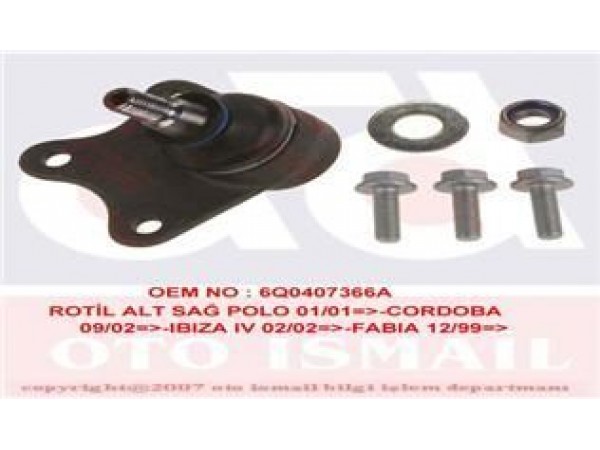 TRW JBJ703 ROTIL SAG POLO 9N 02-
