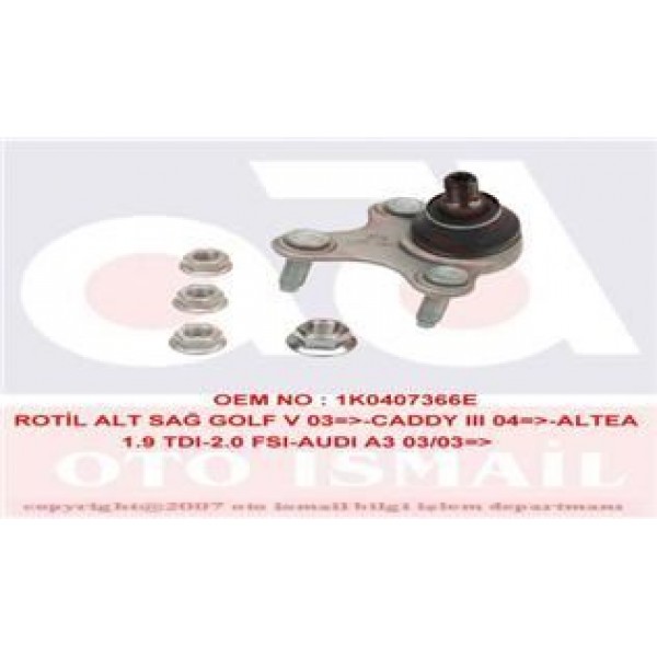 TRW JBJ752 ROTIL SAG GOLF V 04-