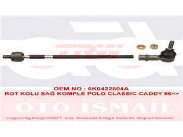 TRW JRA234 ROT MILI SAG POLO CLASSIC CADDY CADDY II 95-