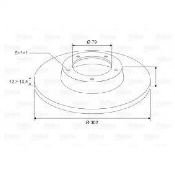VALEO 186124 FREN DISKI ÖN BMW 5 E34 88-