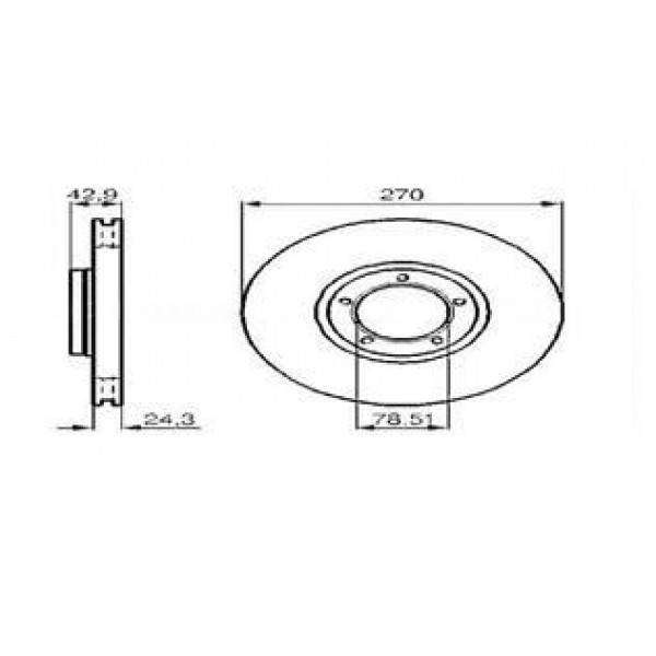VALEO 186537 FREN DISKI ÖN TRANSIT T15 94-