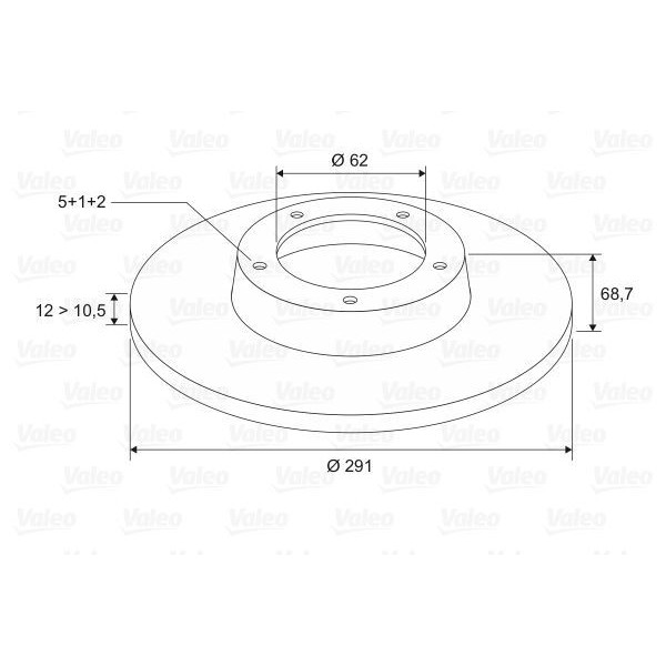 VALEO 197018 FREN DISKI ARKA TAKIM AVENSIS VERSO 01-