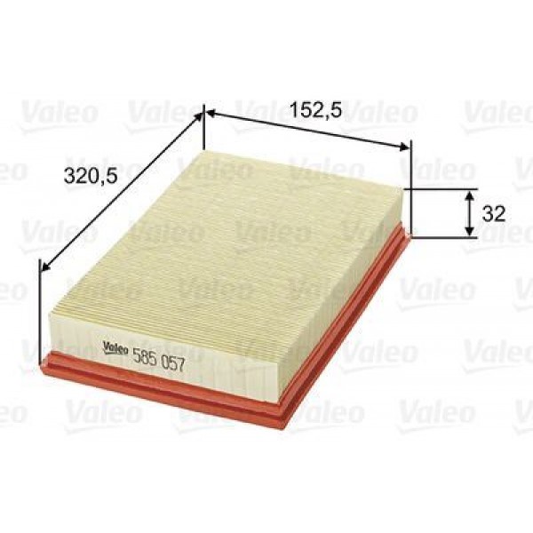VALEO 585057 HAVA FİLTRESİ TRANSIT V347-V348  TT9  2.2 155PS 11-
