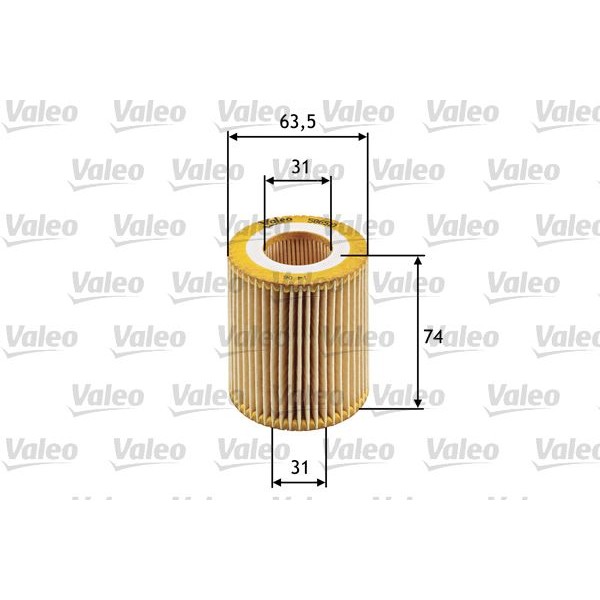 VALEO 586510 YAĞ FİLTRESİ OPEL ZAFIRA B 1.9 CDTI-ASTRA H-VECTRA C
