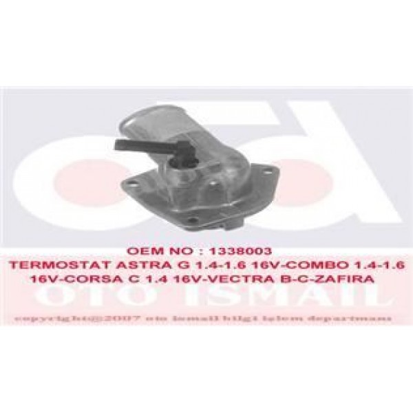 VERNET TH685692 TERMOSTAT(KOMPLE) ASTRA G-CORSA C-VECTRA B-C-MERIVA-ZAFIRA-1.4-1.6-1.4 16V-1.6 16V